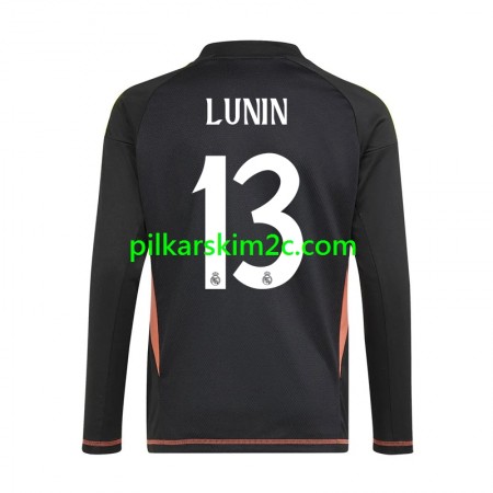 Koszulka Real Madryt Andriy Lunin 13 Bramkarskie Precz 2024/25 Koszulki Piłkarskie(L/S)